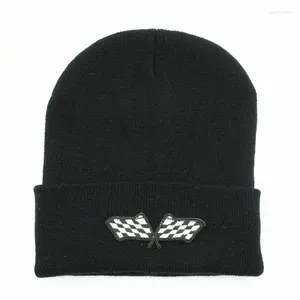Berets Flag Embroidery There lebroded Hat Winter Wart Warm Cap Beanie for kid Men Women 302