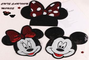 Notions Fashion Classic cartoon Sequin Embroidery Patch Sewing on Patch DIY Decorative Accessories1060575