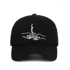 Ball Caps Smoking Dad Hat For Men Cotton Embroidery Male Baseball Cap Hip Hop Outdoor Sports Snapback Streetwear Hiphop Bone