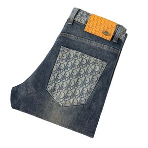 Мужские джинсы весна осень мужские облегающие европейские и американские брюки CDicon высокого класса, маленькие прямые брюки D8309-01