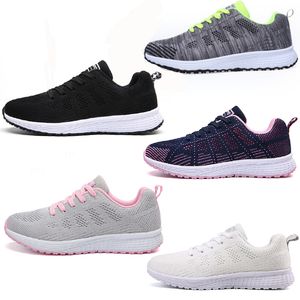 Voando tecelagem sapatos esportivos masculinos femininos malha casual plana branco preto touring sapatos gai pouco branco 35-44 69 xjxj