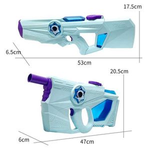 Gun Toys Automatic Electric Water Gun Children Outdoor Beach Games Pool Summer Toys High Pressure Large Capacity Water Guns For Adultl240308