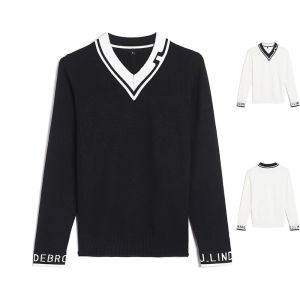 Polos vinter Nya golfkläder Kvinnors varma tröja Sport Elastic Slim Fashion Högkvalitativ topppiller Proof Långärmad bomullstickning