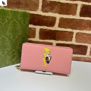 20023 new famous fashion brand new female zipper wallet 701060 senior artificial canvas Boston terrier embroidery dinner bag luxur291H