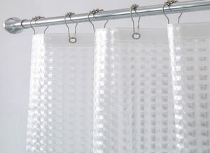 180180cm Heavy Duty 3D Eva Clear Shower Curtain Liner Set for Bathroom Waterproof Curtain3408866