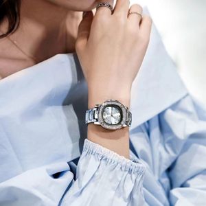 Orologi da donna di lusso da donna designer impermeabile stile coreano semplice retro leggero tendenza di nicchia temperamento da donna acciaio ste2762