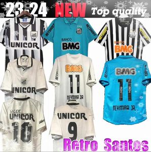 1912 2011 2012 Santos Retro Soccer Jersey 11 12 13 Neymar Jr Ganso Elano Borges Felipe Anderson Vintage Classic Football Dertse Jersey