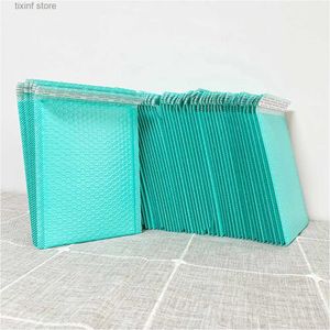 Gift Wrap 100Pcs Bubble Buffer Anti-fall Protection Waterproof Packaging Bag Courier Package Envelope Poly Mailer Blue Gift Bags T240309
