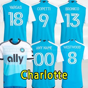 2024 NOVO Charlotte FC Futebol Jerseys Home Away MLS Ruiz Camisa de Futebol ARMADURA BRANDT BRONICO ALCIVAR CORUJO FUCHS McGREE 2025 24 25 Goleiro Homens Crianças Criança Adulto