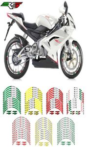 Adesivos decorativos para pintura de aro de motocicleta, sinais refletivos e decalques, fita lembrete noturna, 12 listras para Aprilia RS 1257996469