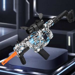 Gun Toys 7,4 V High-Speed-Burst Victor Short SwordGel Ball Spielzeugpistole mit orangefarbenem Stecker und Doppelmagazin für interaktives Eltern-Chi im Freien T240309