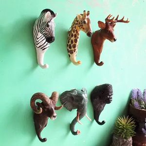 Hook Cafe Bar Shop Wall Stereo Animal Wall Hanging Coat Hook Idéer 240304