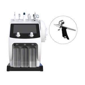 6 IN1 Gesichtsbehörungsmaschine Diamant Peeling Microdermabrasion Wasserstrahl Aqua Hydra Dermabrasion Machine für die Spa -Salonklinik CE