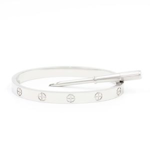 Miłość Bransoletki Bransoletka Bransoletka luksusowa biżuteria Para Bangle Classic 5 0 STAL STAL SREBRO