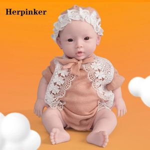 Herpinker 47cm 13KG Silicone pieno Reborn Baby 185 pollici Girl Boy Doll Toys Morbido realistico Bebe Regalo per bambini 240304