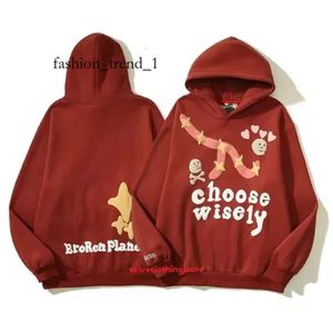 Kırık Gezegen Hoodies Grafik Tee Tasarımcı Baskılı Erkek Y2K Hoody 3D Köpük Graffiti Mektup Kazak Hip Hop Harajuku Sweatshirt Külot Kadınlar Uzun Kollu Takımlar 5988