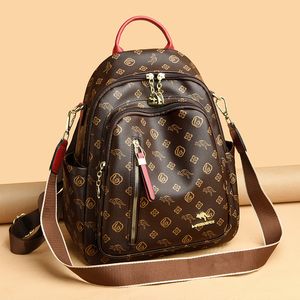 Bayanlar omuz çantası 4 renk bu yılki popüler baskı öğrenci sırt çantası kalınlaşmış deri moda el çantası açık hava seyahat sporları alışveriş eğlence backpack 791#