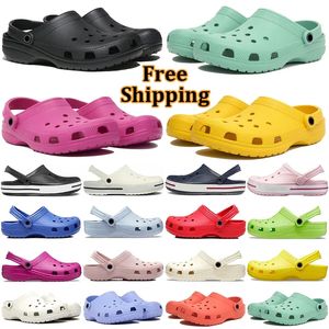 free shipping designer clog sandals for men women Summer slide Buckle triple Retro Beach Shoes black Trail Elevated Thick Sole Sandals Electro-optic powder