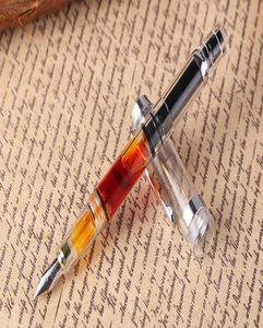 Yongsheng 698 Transparent Piston Demonstrator Fountain Pen F EF Nib8069471