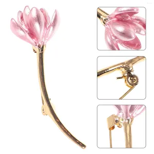 Brosches Tulip Brosch Flower Lapel Pin Metal Decorative Clothes for Women