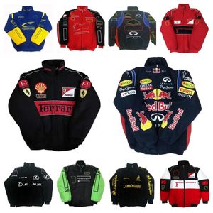 F1-Formel-1-Rennjacke Herbst und Winter, vollständig bestickte Baumwollkleidung, Spot-Verkauf a1