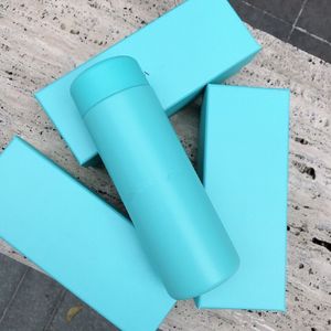 Классический синий термос для питья 200 мл женский термос T синяя чашка с подарочной коробкой хорошего качества1868