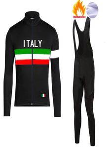 SPTGRVO PRO TEAM ITALY CYKLING JERSEY SET MEN Cykelkläder 2020 Ropa MTB HOMBRE Vintercykeldräkt komplett Ciclismo Invernale2265043