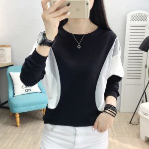 Sweatshirts Bobokateer Long Sweeve Disual Swefshirt Women Clothing 2023 Switshirts Black Black Ladies Tops Femme Sudaderas de Mujer