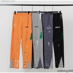 Designer Mens Calças Galleryes Depts Multi Painel Queimado Mulheres Esportes Soltos High Street Sweatpants Calças Vintage Hip Hop DPW4