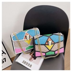 New Color Designer Ladies Shoulder Bags Luxurys Crossbody Bag Fashion Classic Brand Handbag Multi-style Snake Diamond Buckle Chain Leather Purse