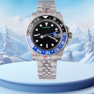 Mens Watch Designer Watches Luxury Watches High Quality Automatic 40mm Ceramic Bezel Sapphire 904L Full rostfritt stål Lysande vattentätt armbandsur med låda