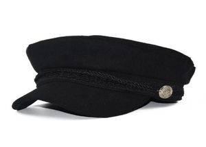 Czapki kapelusze wełna wełna sodowa słoneczna wojskowa Otgokowa jesień zima retro patchwork beret żeński styl brytyjski 5658CM9774242