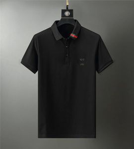 Polo-skjorta Kort ärmade mäns 2024 Summer New Polo krage broderad andningsbar t-shirt mjuk topp