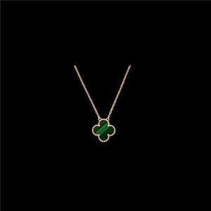 Designer Pendant Necklace Sweet Love Vanca Jade Four Leaf Grass Lucky Flower Clavicle Female Red Chalcedony 18k Rose Gold Four Leaf Grass Female Fogt