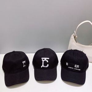 패션 여성 남성 Casquette 디자이너 모자 순수한 ​​검은 색 이중 계층 편지 자수 야구 모자 럭셔리 커플 Sun Hat CSD2403094