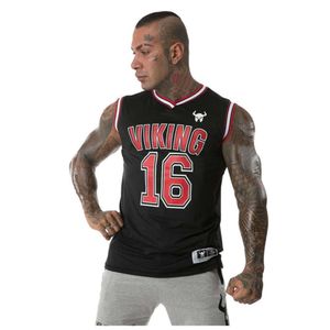 Summer Men's Gyms Mesh Tank Tops Fiess Workou Joggers Sleeveless T-shirt Male Basketball Training Fashion No. 16 Vest Sports