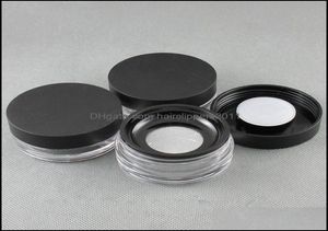 Beauty Items Loose Powder Container With Elastic Screen Mesh Net Black Cap Sifter Jar Box Cosmetic Case F22733954611