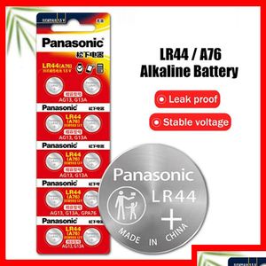 Batteries & Cable Lr44 A76 Ag13 Lr1154 Sr1154 Sr44 Gp76 1.5V Alkaline Lithium Button Battery For Panasonic Watch Led Light Clock Calca Dhubs