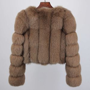 Haining Women's True Hair Young Short Fashion Fox Fur Top Coat 313990