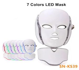 nuovo prodotto Terapia della luce IPL Maschera per collo a led per ringiovanimento della pelle con 7 colori per uso domestico7269080