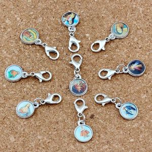 Blandade katolska kyrkans medaljer Saints Cross Charm Floating Hummer Clasps hängsmycken för smycken som tillverkar armband halsband diy accessor271p