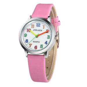 10 adet yüksek kaliteli öğrenciler çok renkli dijital çocuklar izle kız hediye çocukları kuvars moda saatleri relogio montres kol saati 240226
