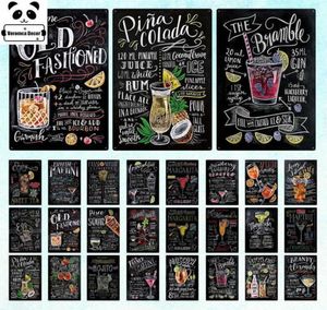 Tiki Bar Decor Open Summer Beer Retro Metal Tin Signs Mojito Martini Cocktail Plack Plate Pub Bar Art Stickers Wall Decor Q07231327192