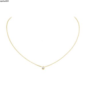 Designer smycken diamants legers hänge halsband diamant damour kärlek halsband för kvinnor flickor collier bijoux femme varumärke