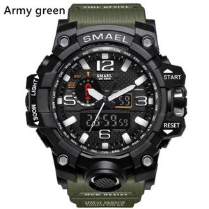 New Smael Relogio Men's Sports Watches قاد Chronograph Wristwatch Military Watch Digital Watch Good Goy For Men Boy D297p