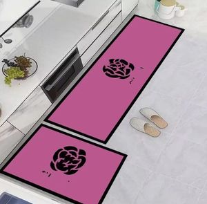 オールマッチデザイナーカーペットバスルームキッチンフロアマットレオパードクラシックロゴプリントホワイエフロアマットバスルーム吸収家の装飾マットの装飾