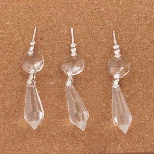 30pcs lot Large Clear Chandelier Glass Crystals Lamp Prisms Parts Hanging Drops Pendants Jewelry Findings Components250G