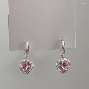 Dangle Earrings S925 Silver Needle Crystal Love love love for women girls earアクセサリーy2kジュエリーeh616