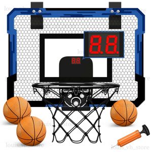 Novidade jogos anel cesta de basquete montado na parede treinamento interno casa crianças brinquedo de basquete mini conjunto de cesta de basquete para crianças jogos ao ar livre t240309