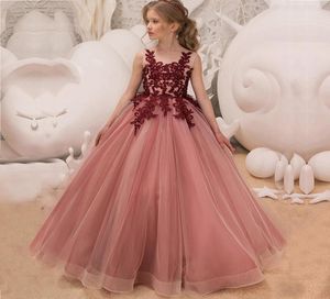 Vendita al dettaglio di abiti firmati di lusso per bambini Abiti per ragazze di fiori Abiti da cerimonia Bambini039s Abbigliamento Elegante principessa Festa formale G1589924